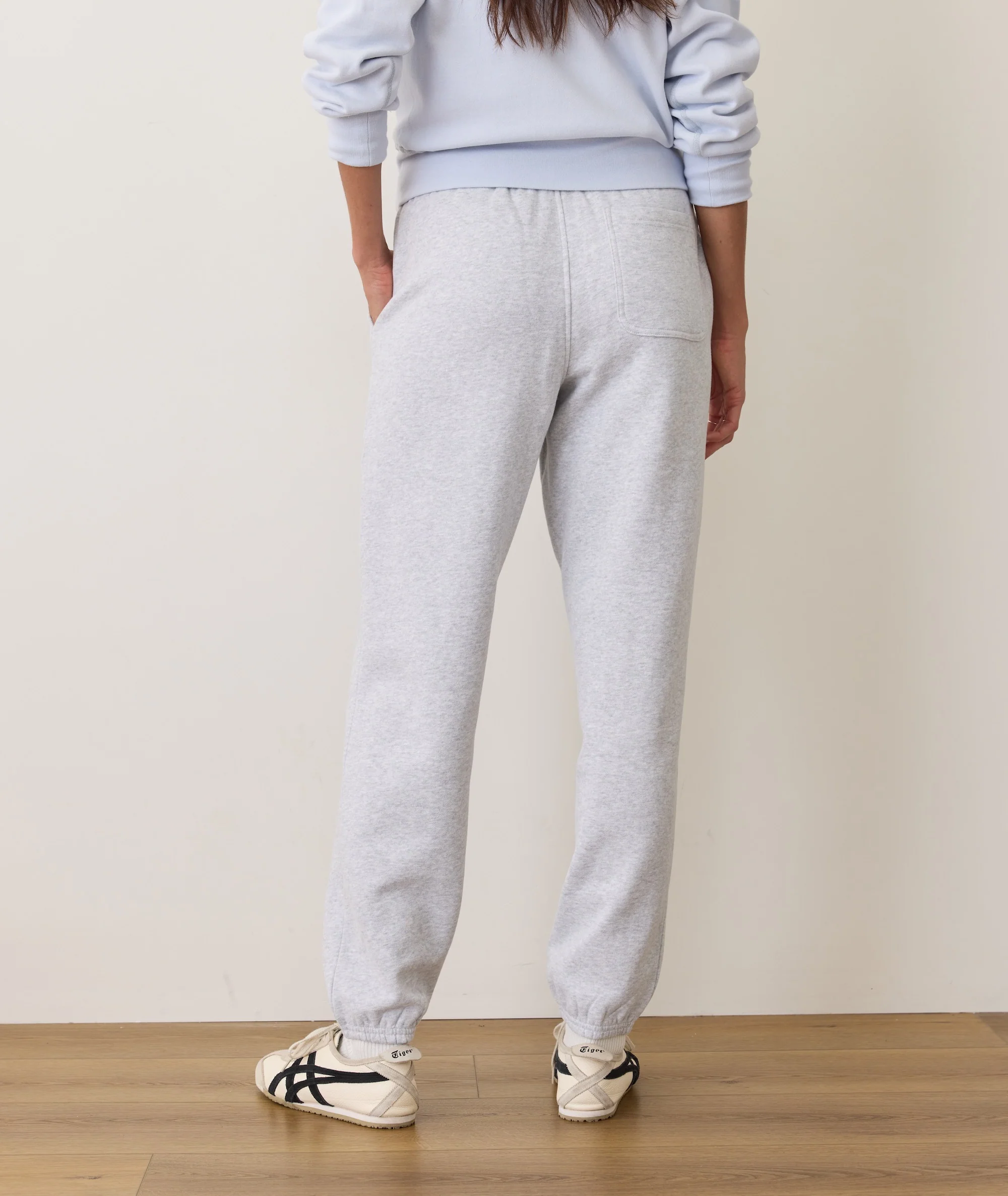 Women's Cloud 9 Fleece Sweatpant in Light Heather Grey - Image 4