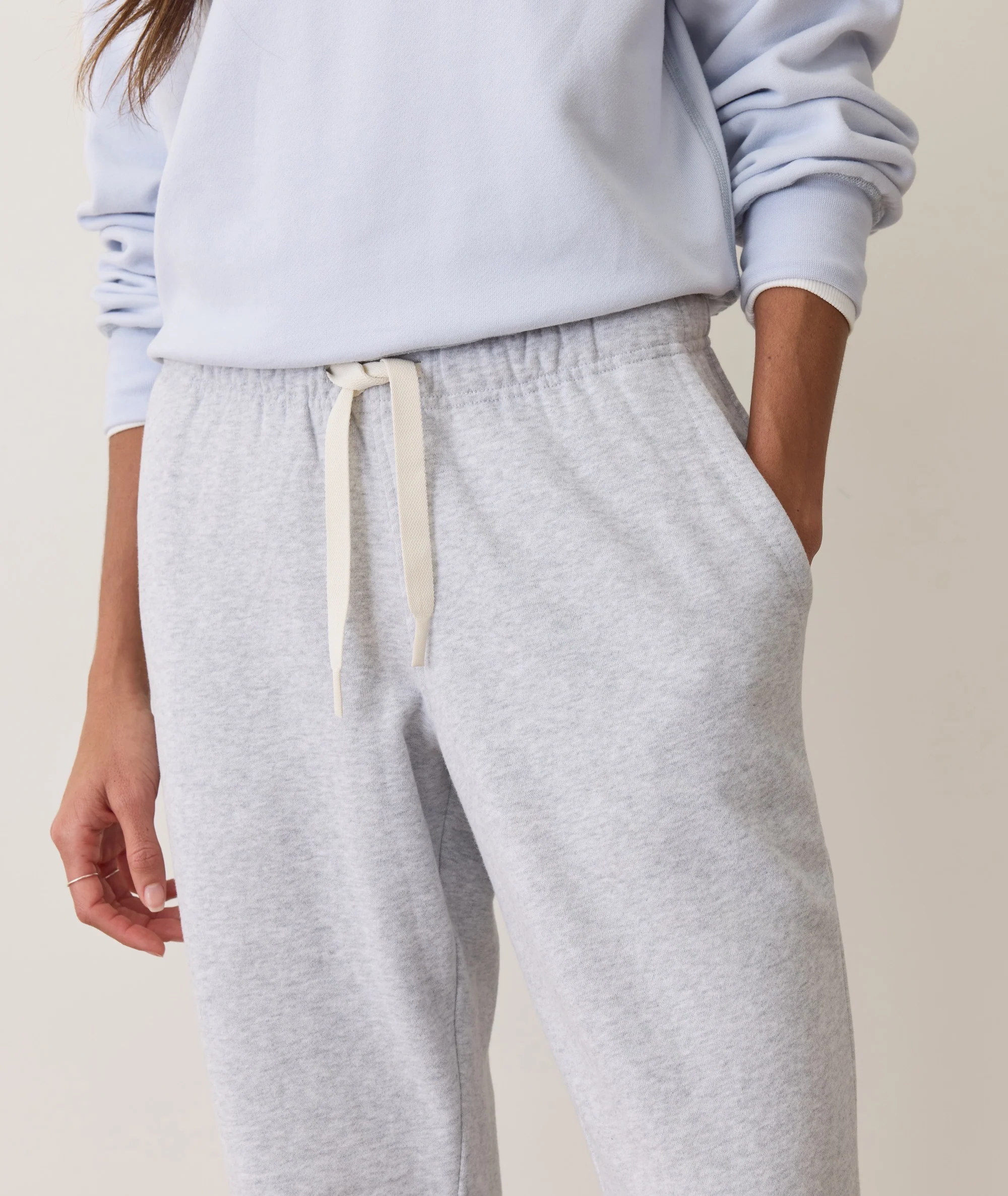 Women's Cloud 9 Fleece Sweatpant in Light Heather Grey - Image 6