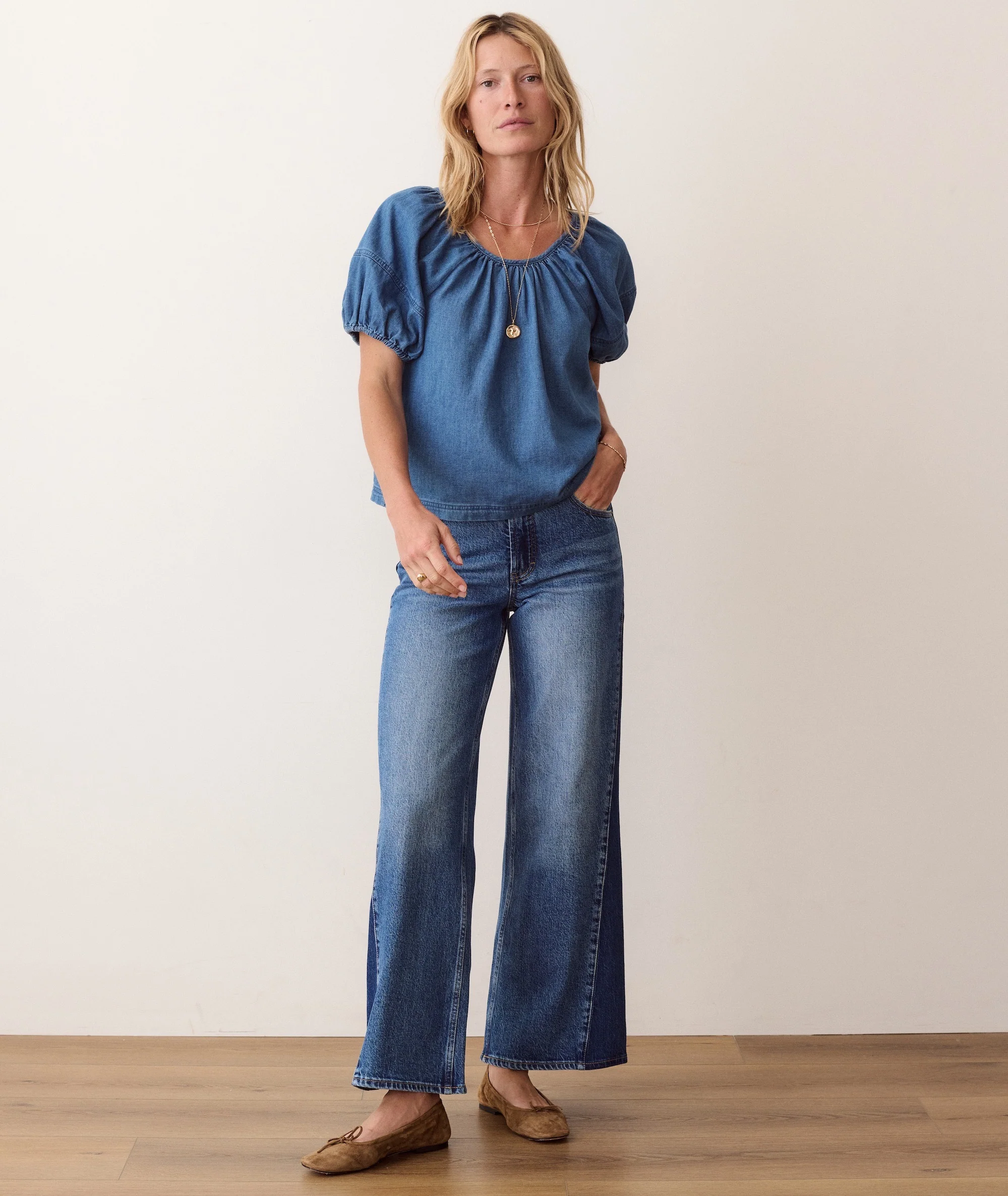Gia Denim Blouse - Image 4