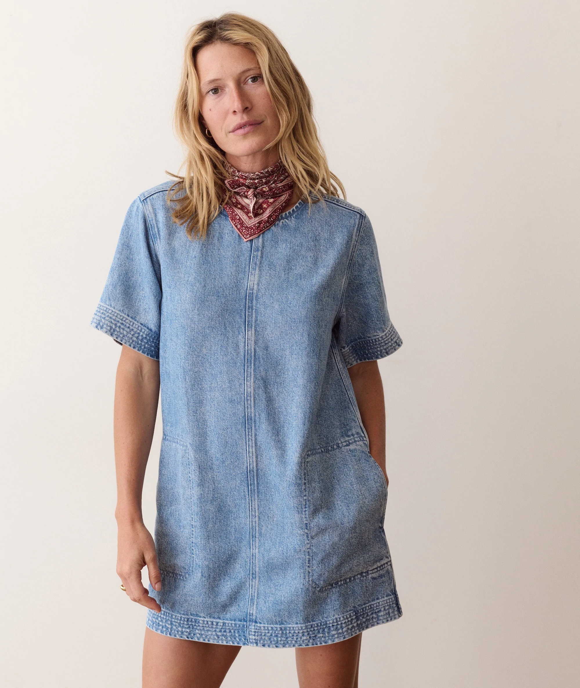Izzy Denim Shift Dress - Image 2