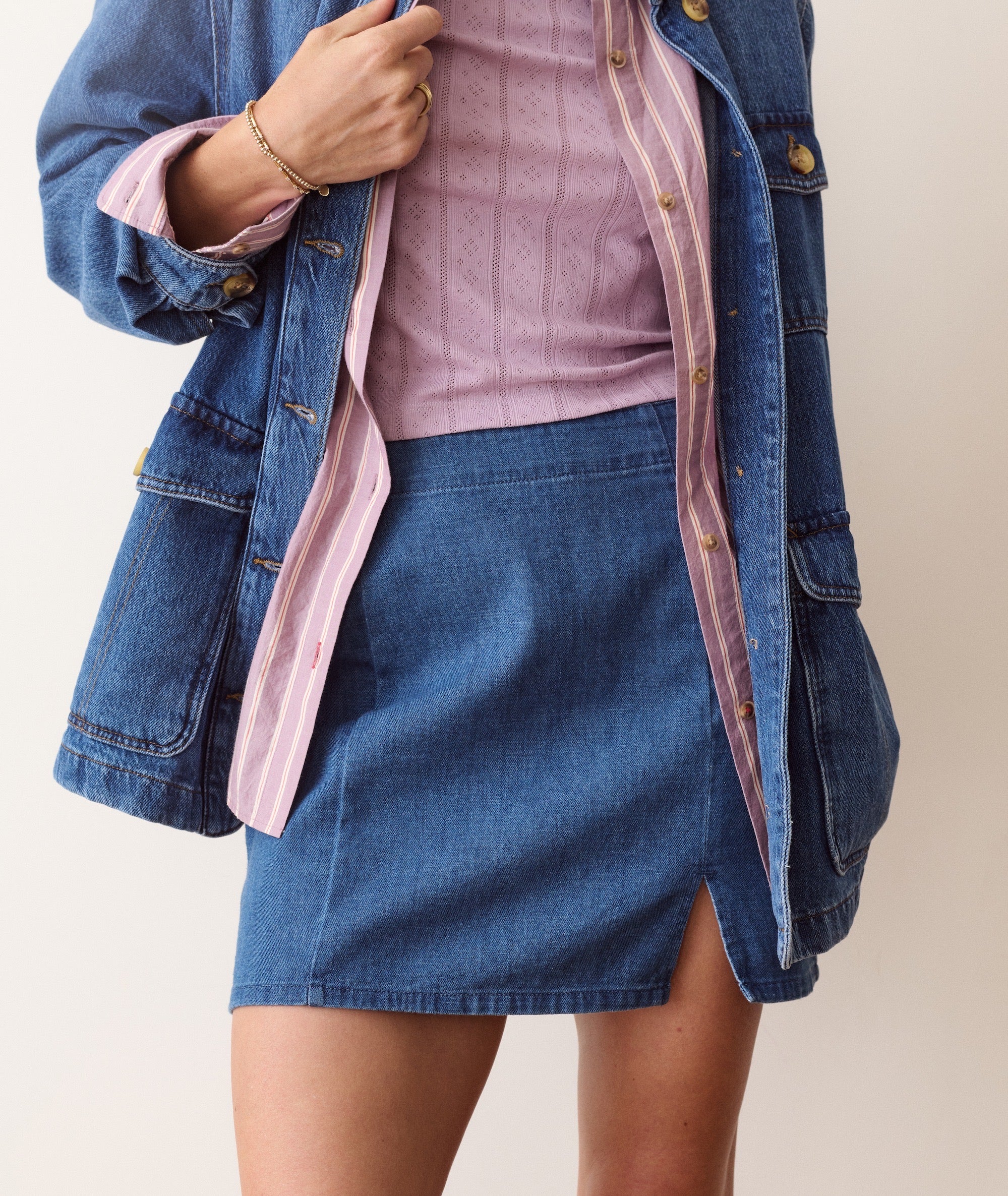 Jamie Denim Skirt - Image 2