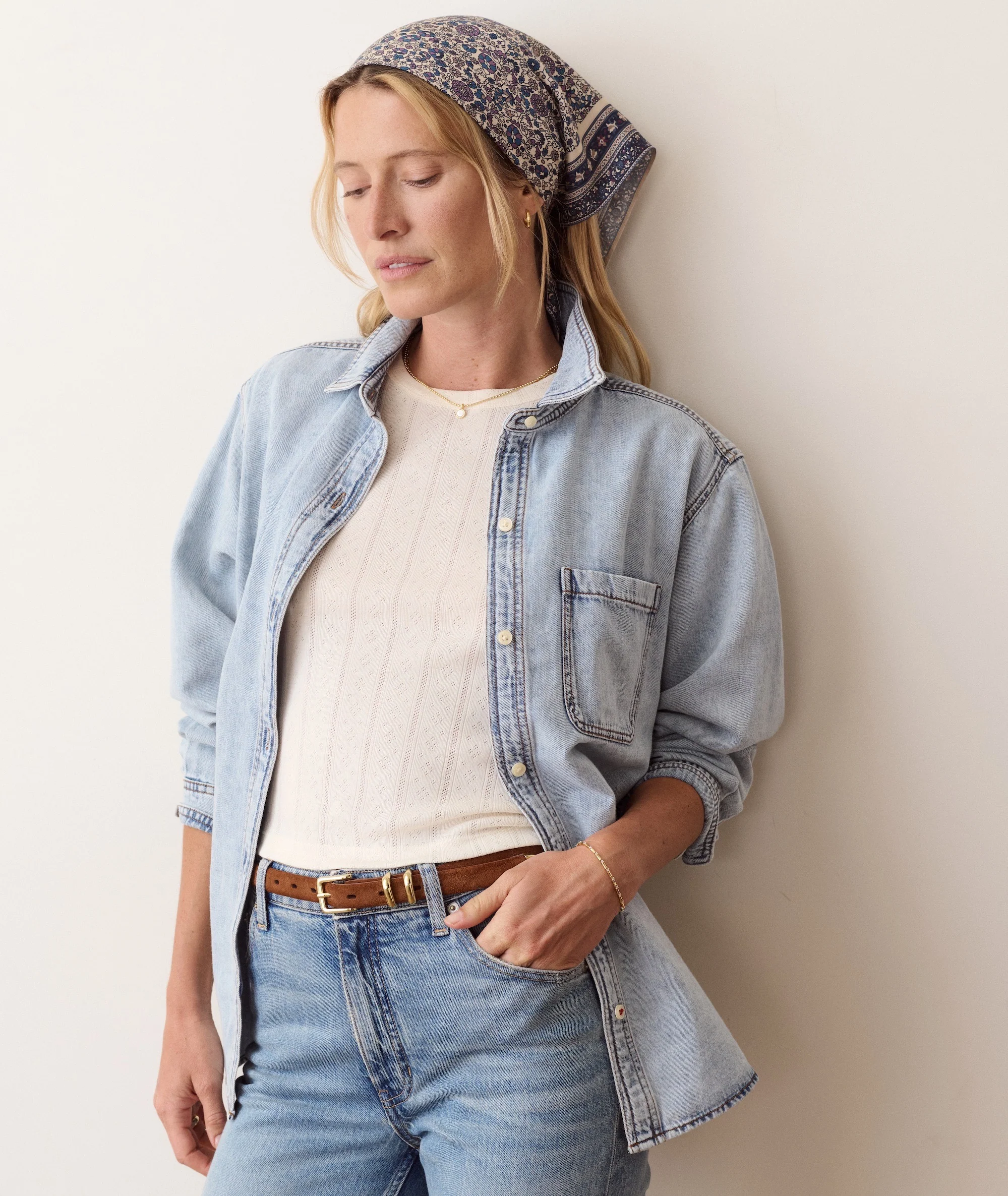 Jane Relaxed Denim Shirt - Image 3