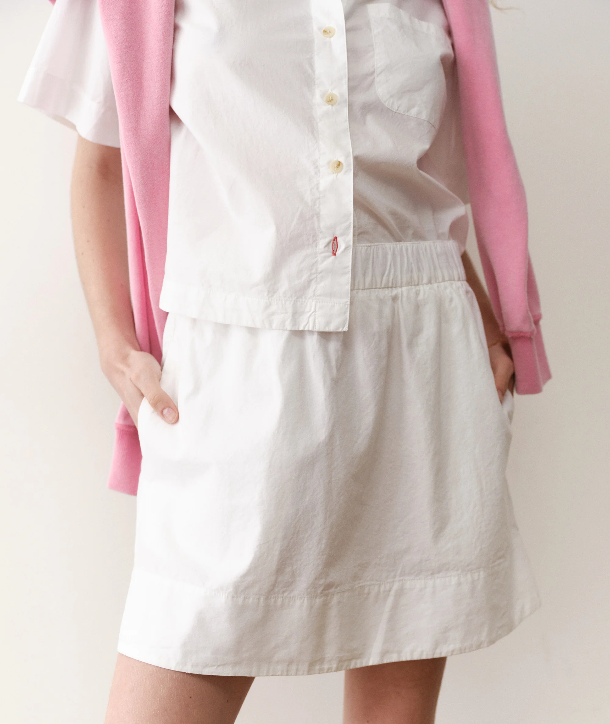 Lea Poplin Mini Skirt - Image 2
