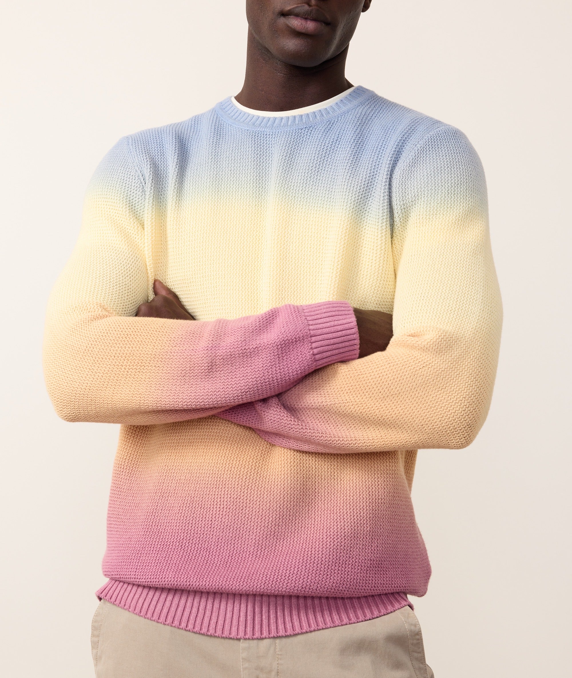 Men's Ombre Crew Sweater - Image 6