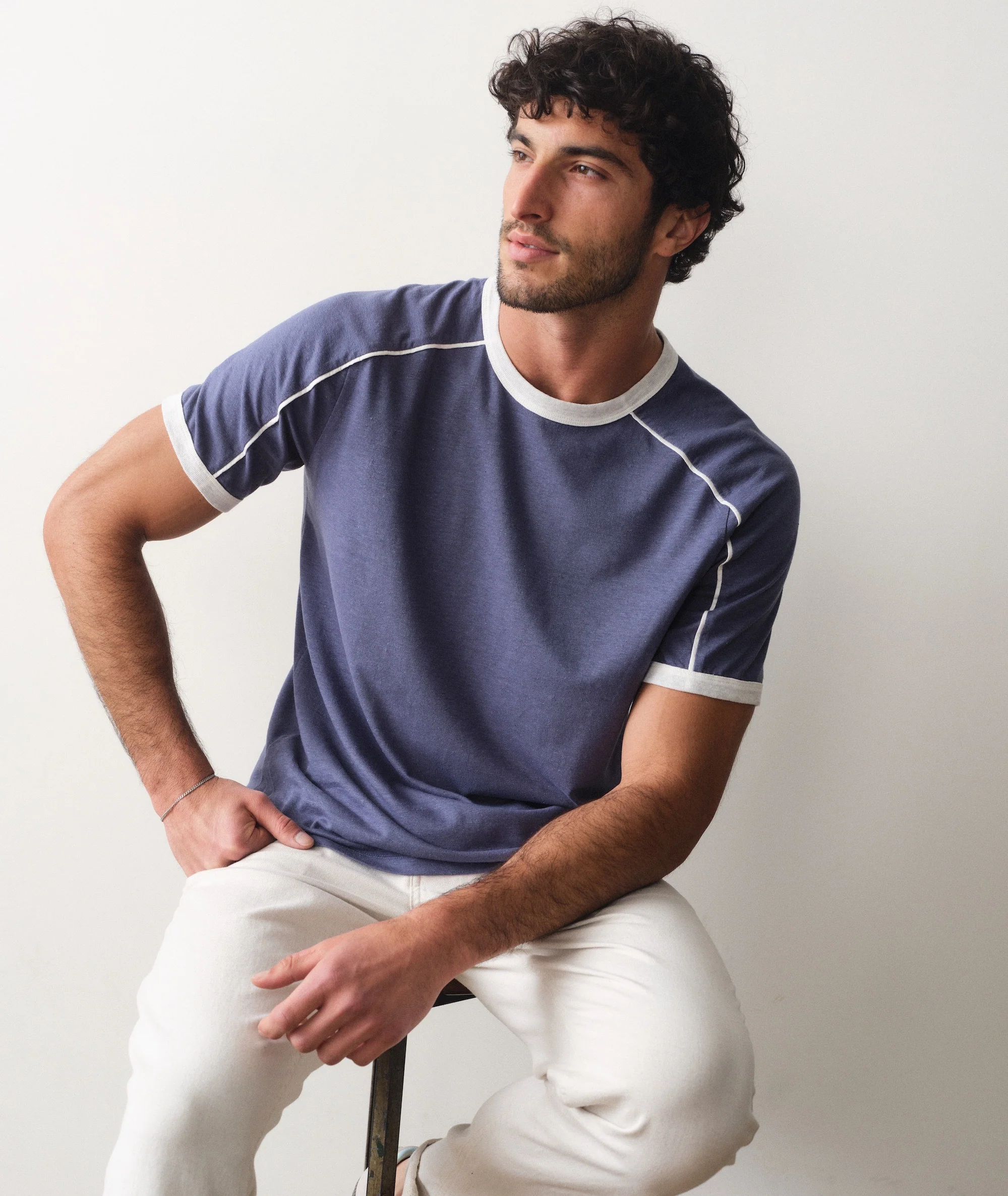 Hemp Relaxed Ringer Tee - Image 3