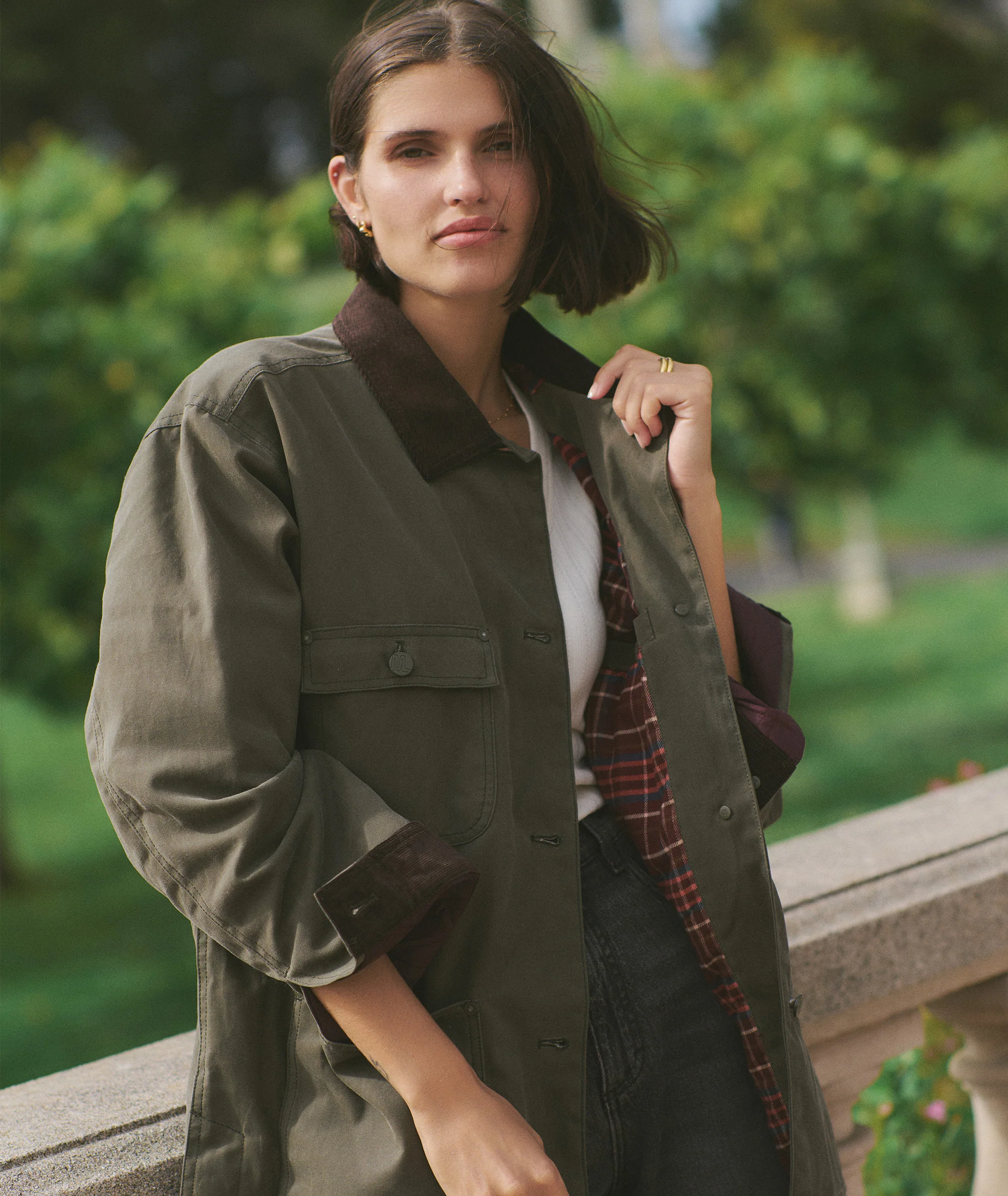 Riley Waxed Barn Jacket - Image 2