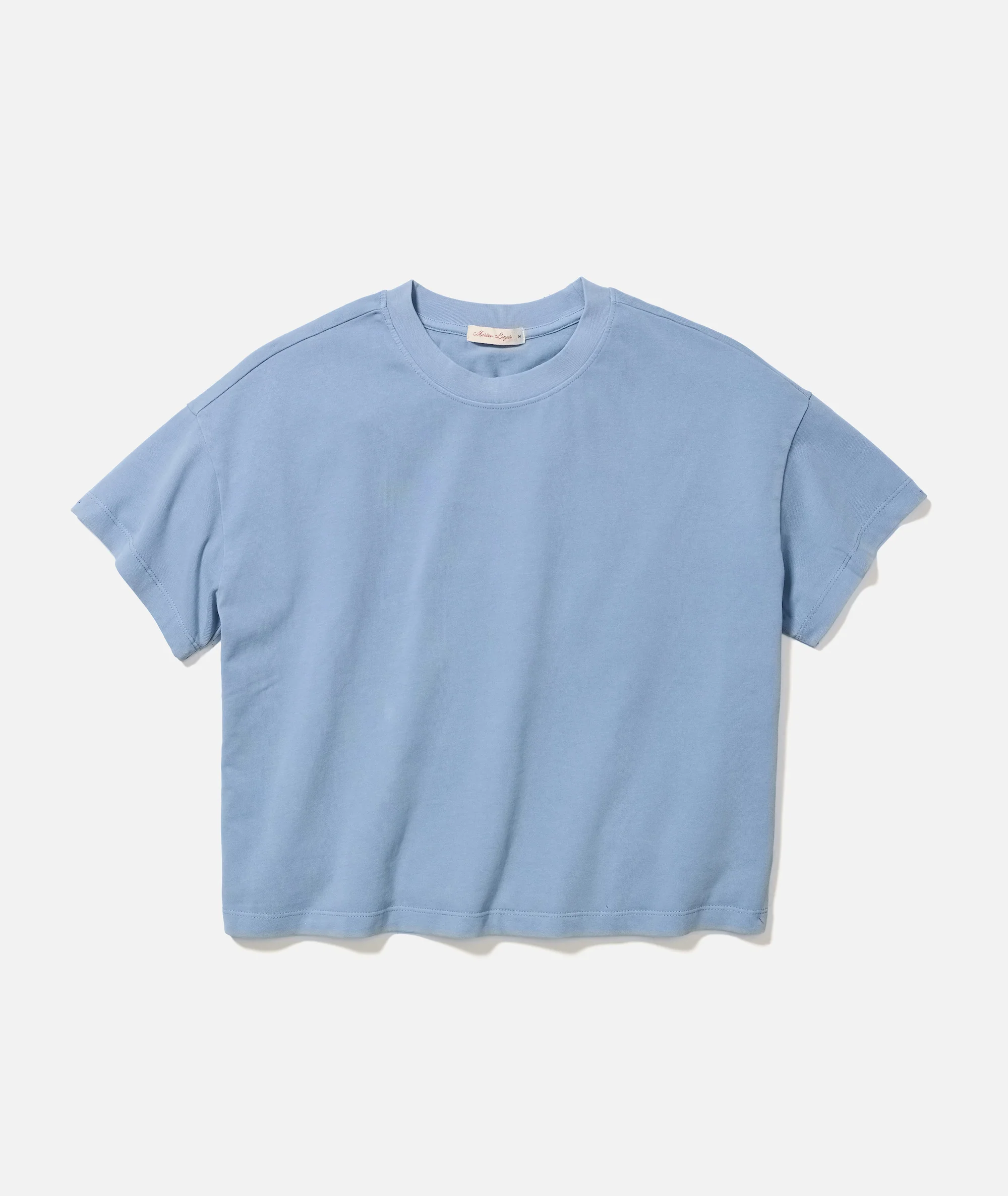 Women's Luxe Jersey Crew Tee in Coastal Blue
