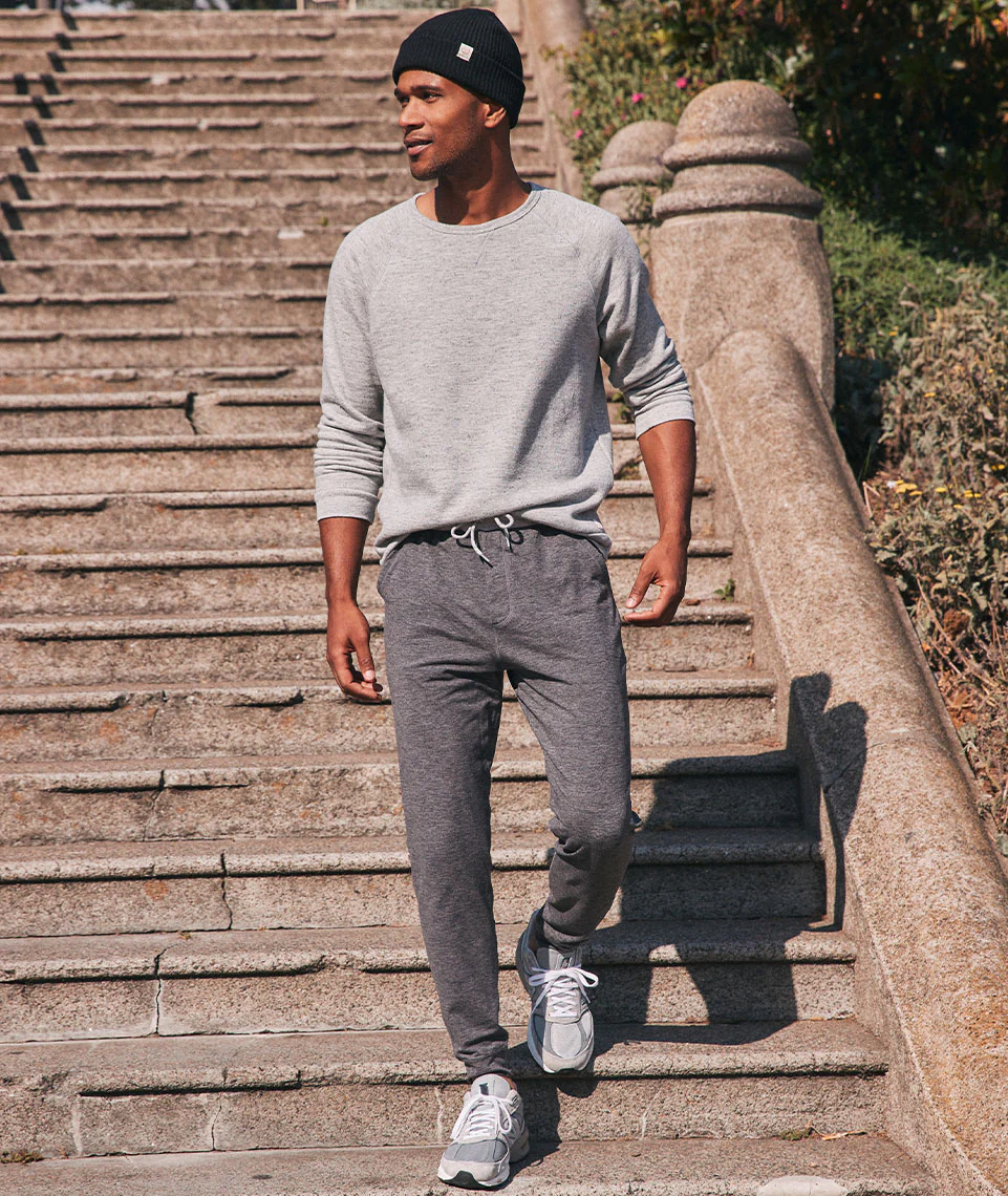 Men's Sport Jogger in Heather Grey - Image 2